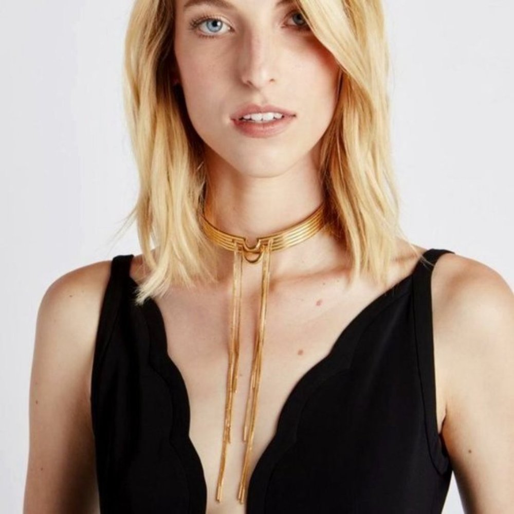 Eddie Borgo Gold Tassel Choker